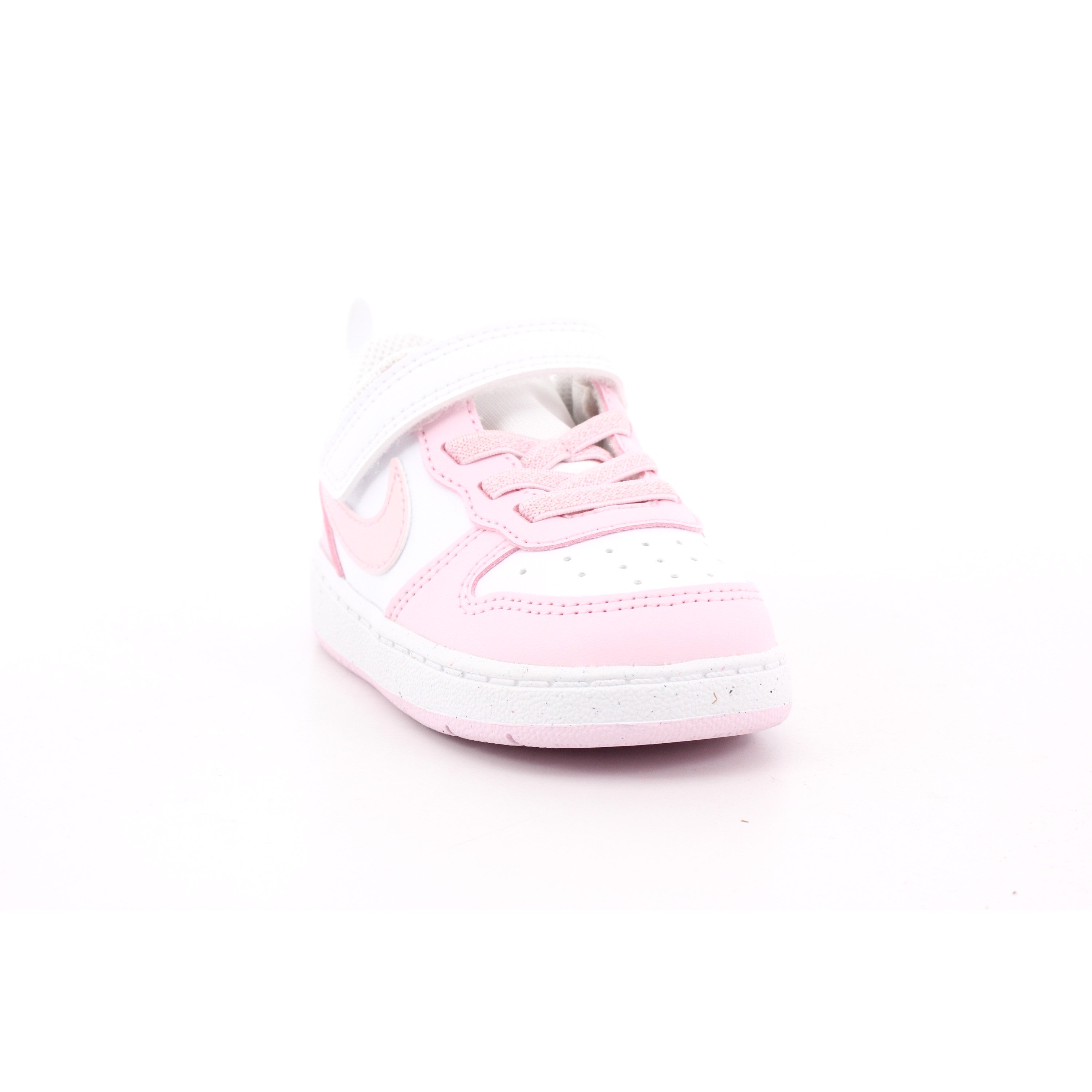 NIKE COURT BOROUGH LOW RECRAFT TD BIANCO/PINK FOAM