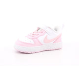 NIKE COURT BOROUGH LOW RECRAFT TD BIANCO/PINK FOAM