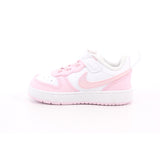 NIKE COURT BOROUGH LOW RECRAFT TD BIANCO/PINK FOAM