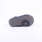 SCARPA ALLACCIATA BLU PELLE