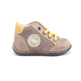 SCARPA ALLACCIATA TAUPE PELLE