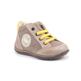 SCARPA ALLACCIATA TAUPE PELLE