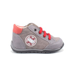SCARPA ALLACCIATA GRIGIO PELLE
