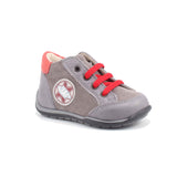 SCARPA ALLACCIATA GRIGIO PELLE