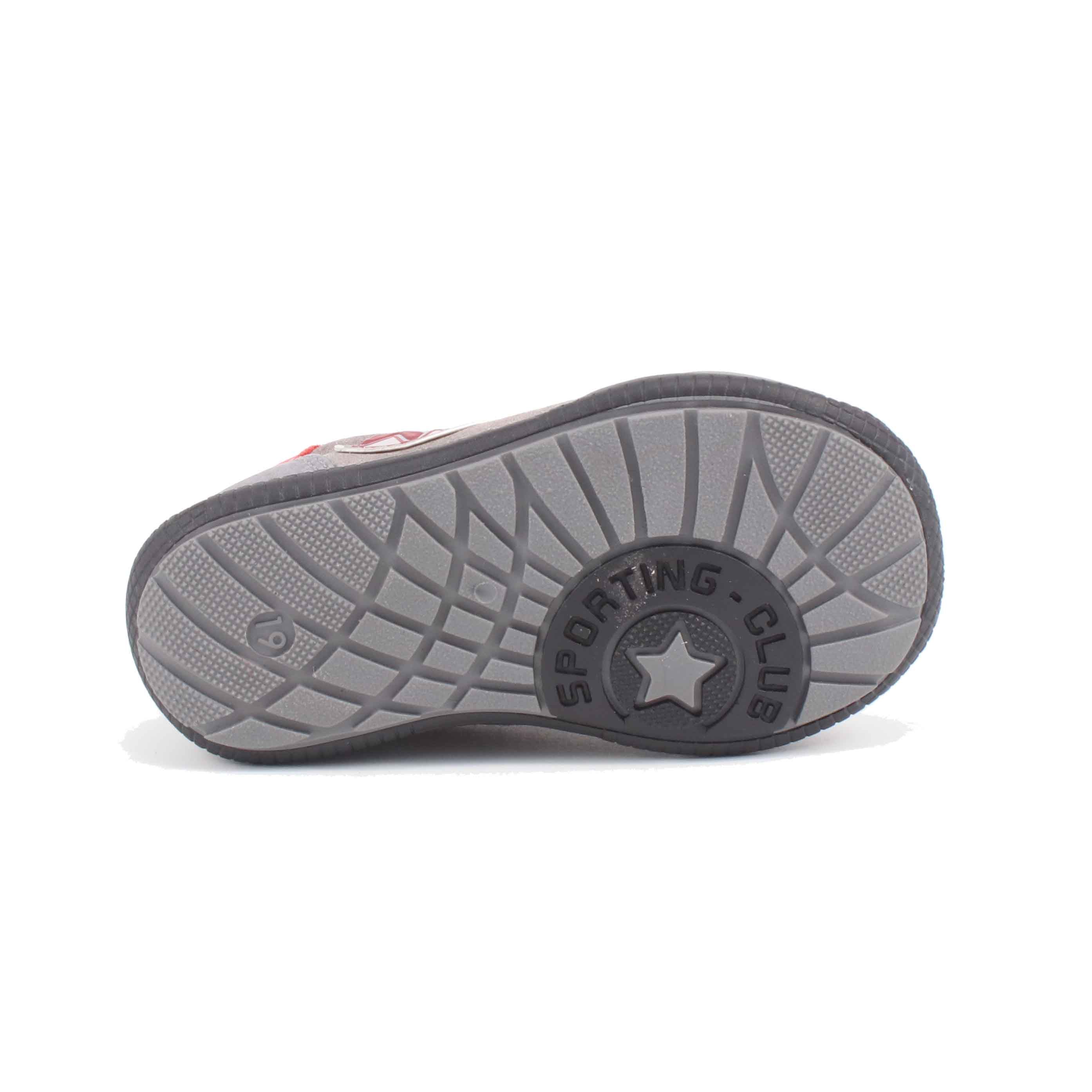 SCARPA ALLACCIATA GRIGIO PELLE