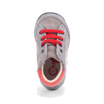 SCARPA ALLACCIATA GRIGIO PELLE