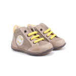 SCARPA ALLACCIATA TAUPE PELLE
