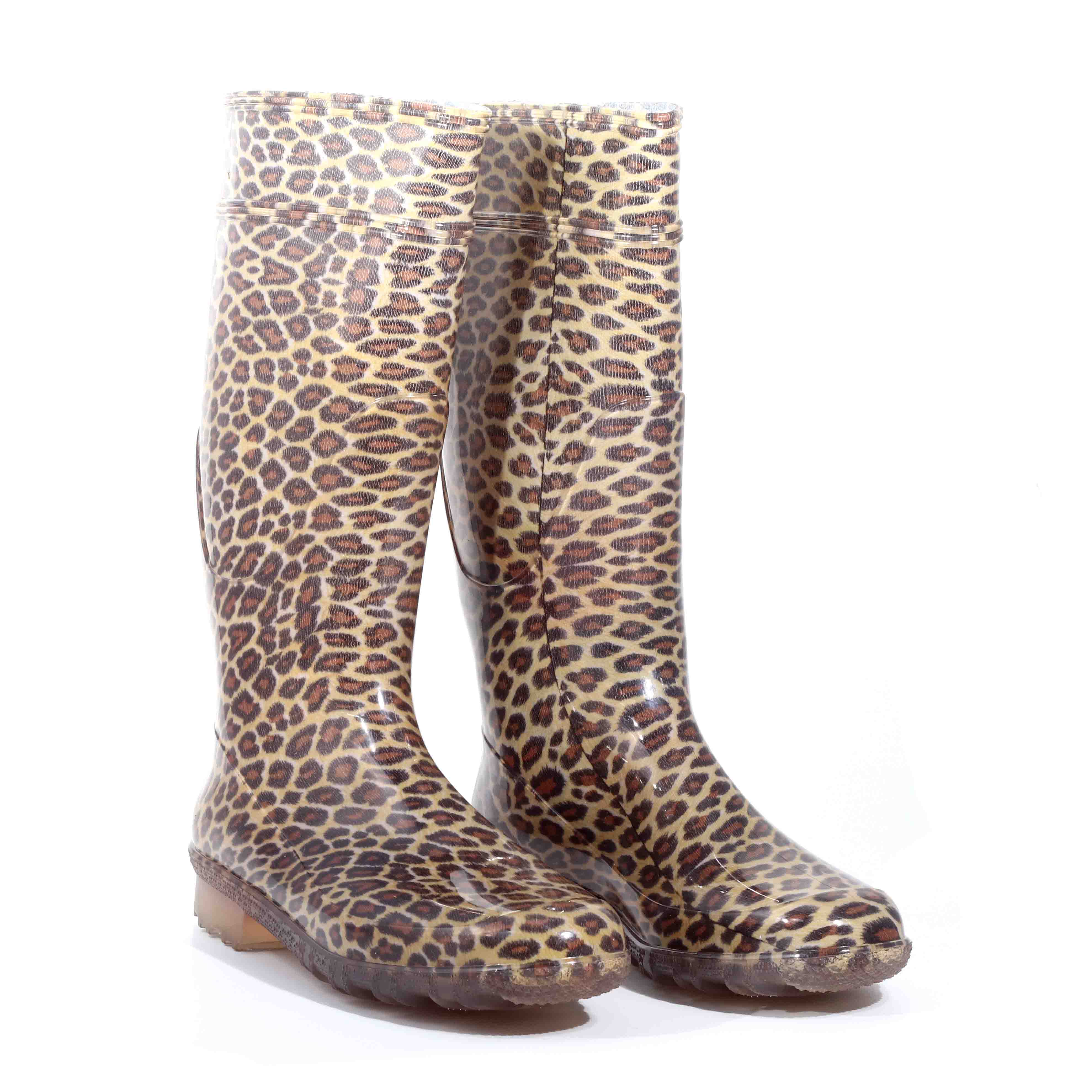 STIVALE PIOGGIA LEOPARDATO