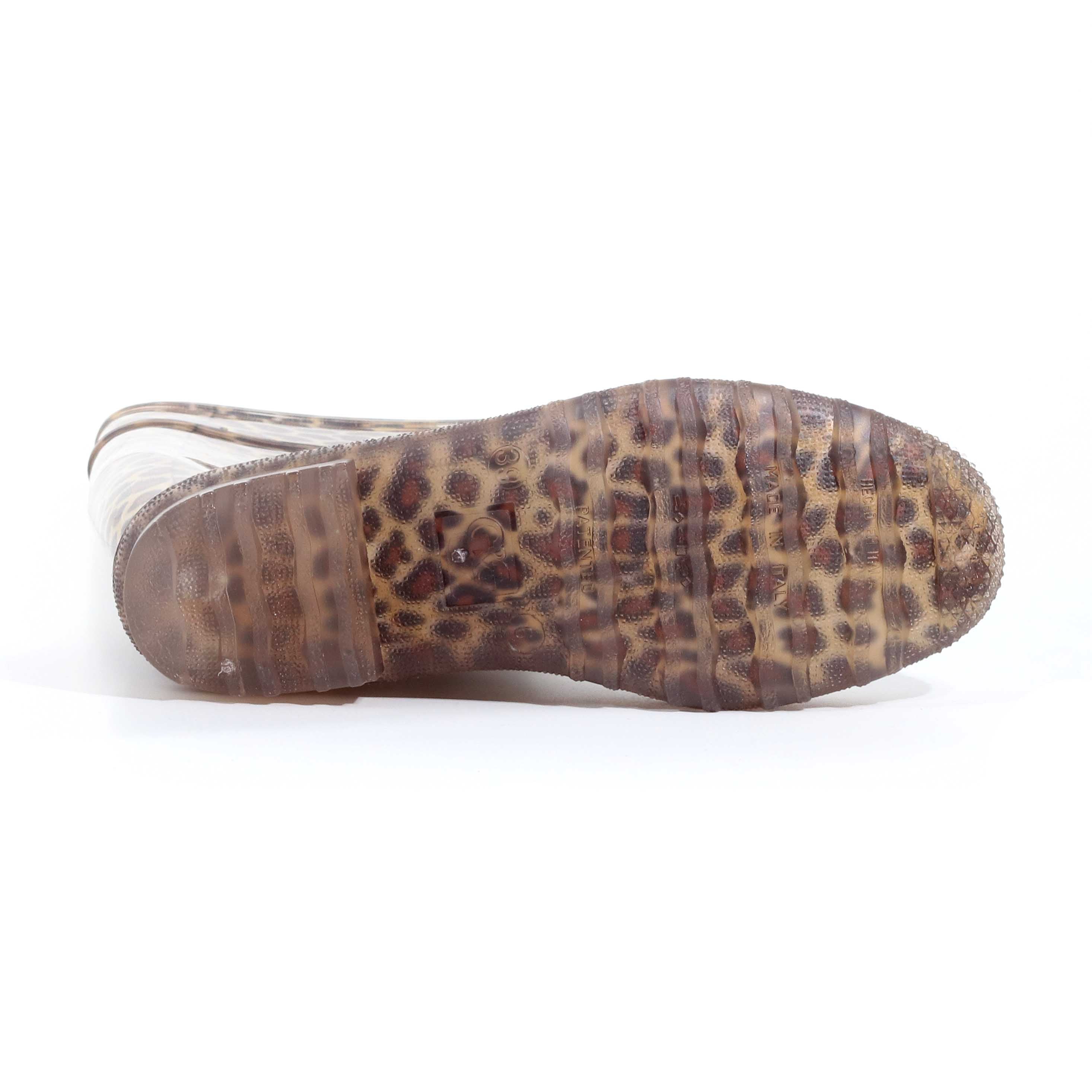 STIVALE PIOGGIA LEOPARDATO