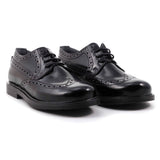 SCARPA BASSA LACCI ABRASIVATO NERO