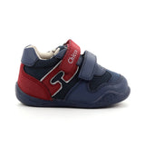 POLACCHINO GORRIX BLU/BORDEAUX NAPPA PU/TESSUTO