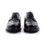 SCARPA BASSA LACCI ABRASIVATO NERO