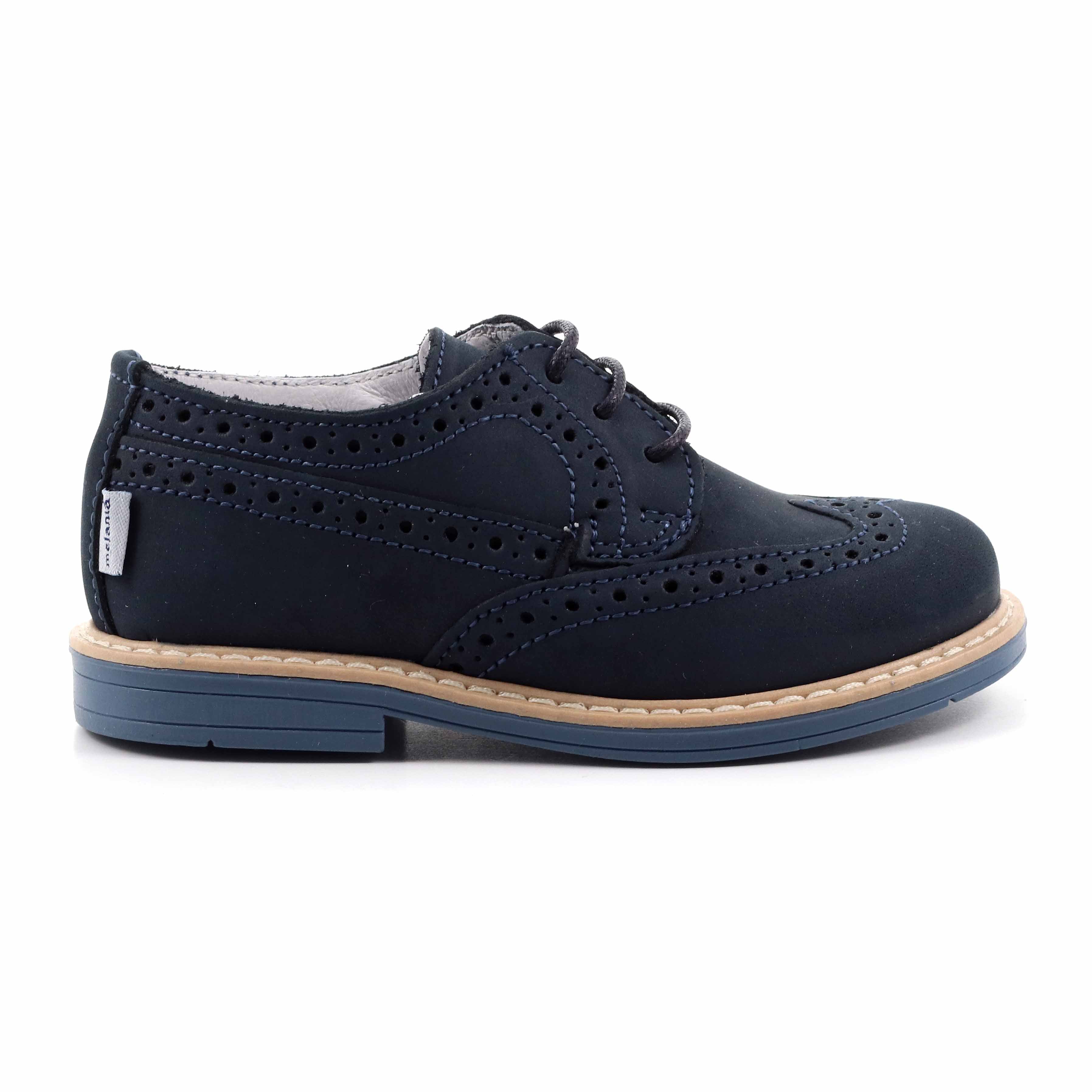 SCARPA BASSA LACCI MASCHIO BLU
