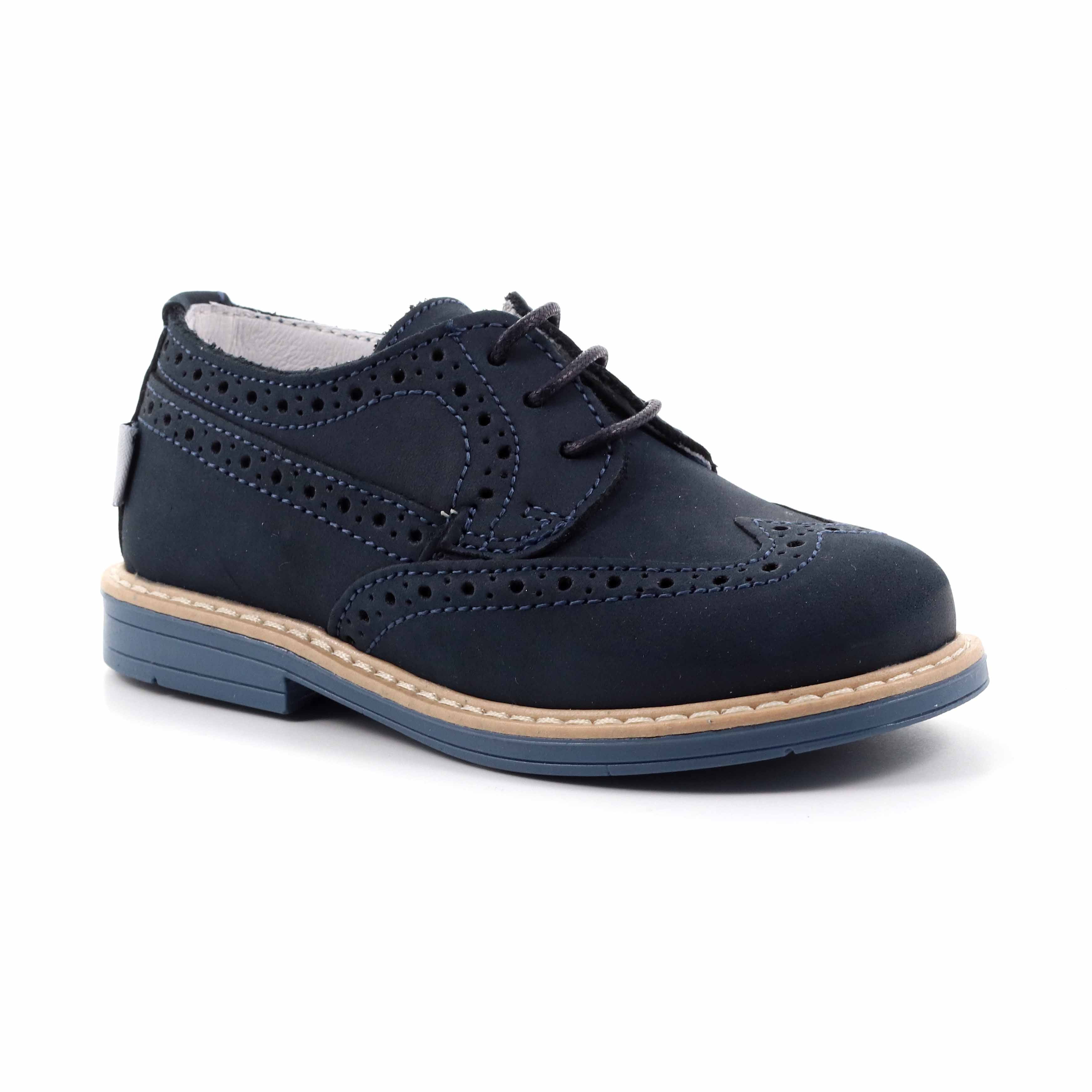 SCARPA BASSA LACCI MASCHIO BLU