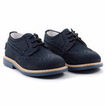 SCARPA BASSA LACCI MASCHIO BLU
