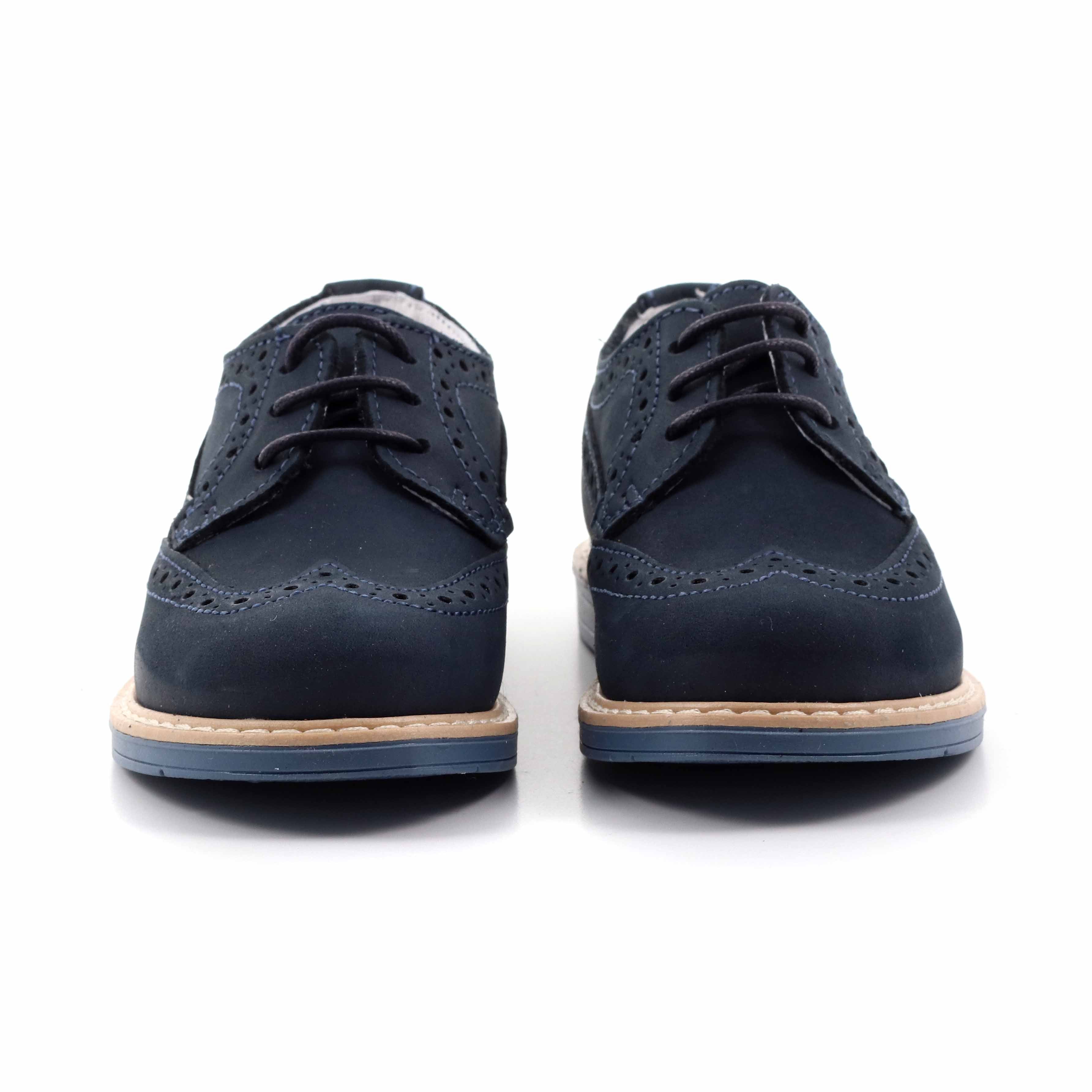 SCARPA BASSA LACCI MASCHIO BLU