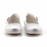 PERLATO BIANCO SINTETICO + FIBBIA STRASS