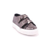 SCARPA DUE FIBBIE NERO