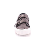 SCARPA DUE FIBBIE NERO