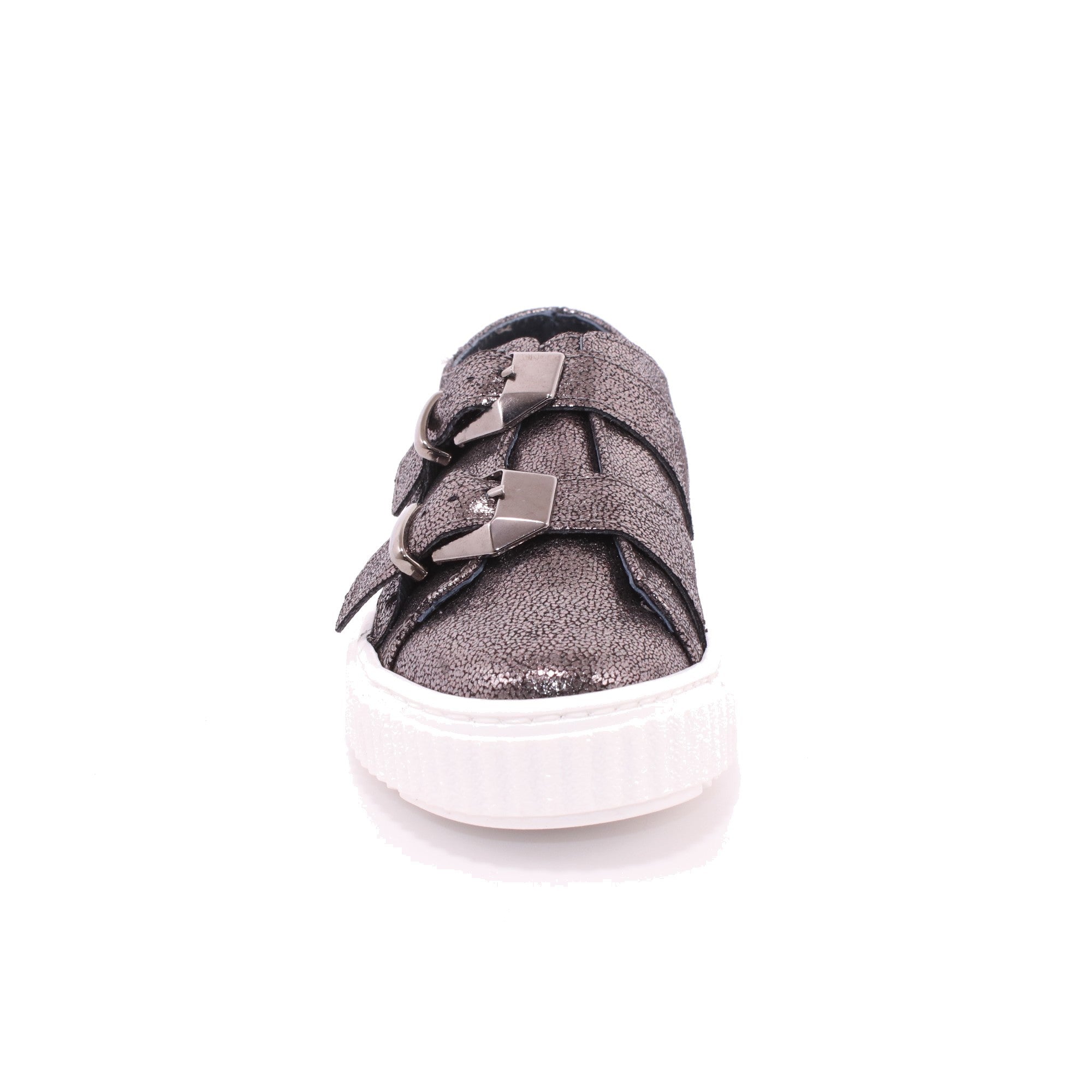 SCARPA DUE FIBBIE NERO