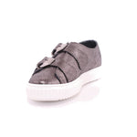 SCARPA DUE FIBBIE NERO