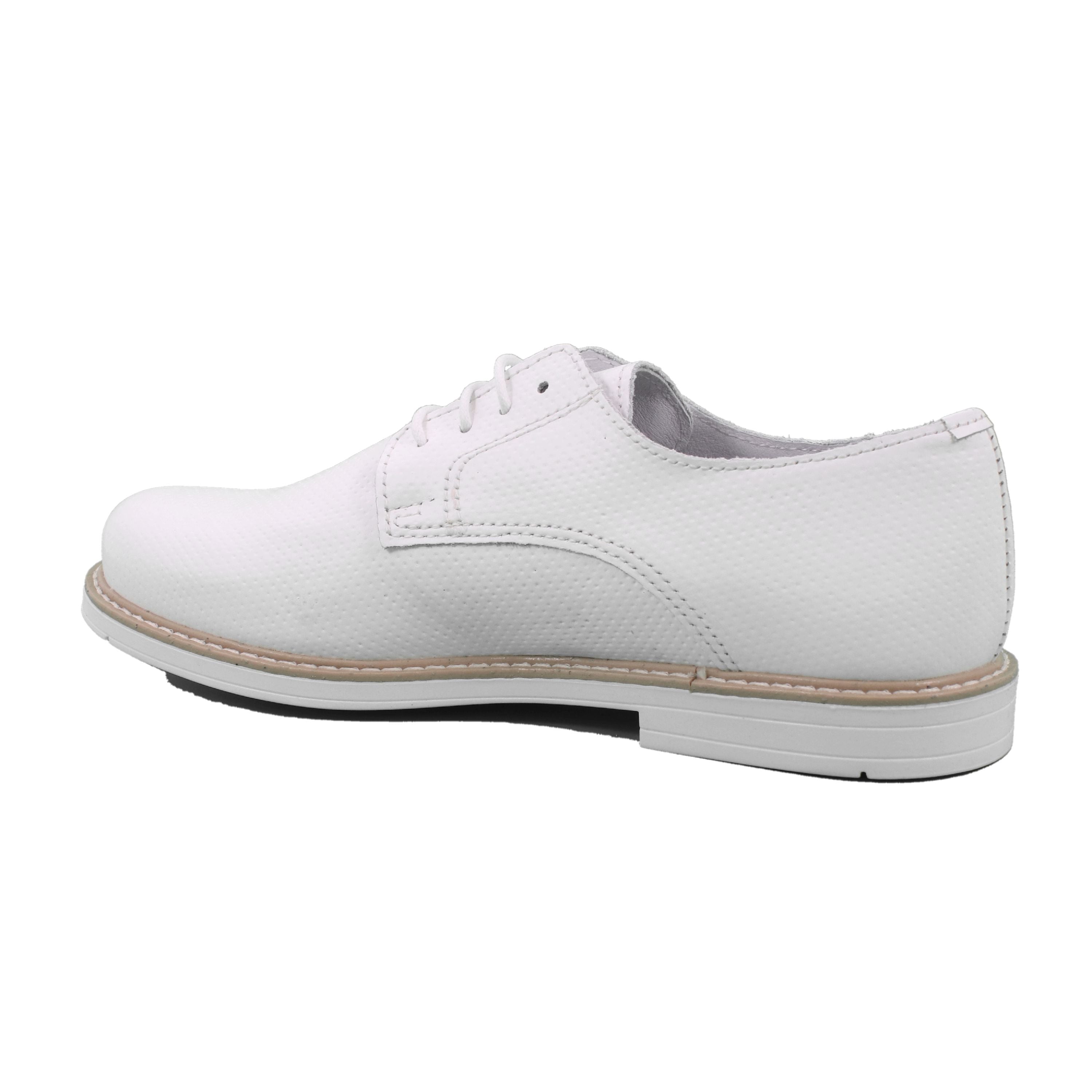 SCARPA BASSA LACCI MASCHIO BIANCO