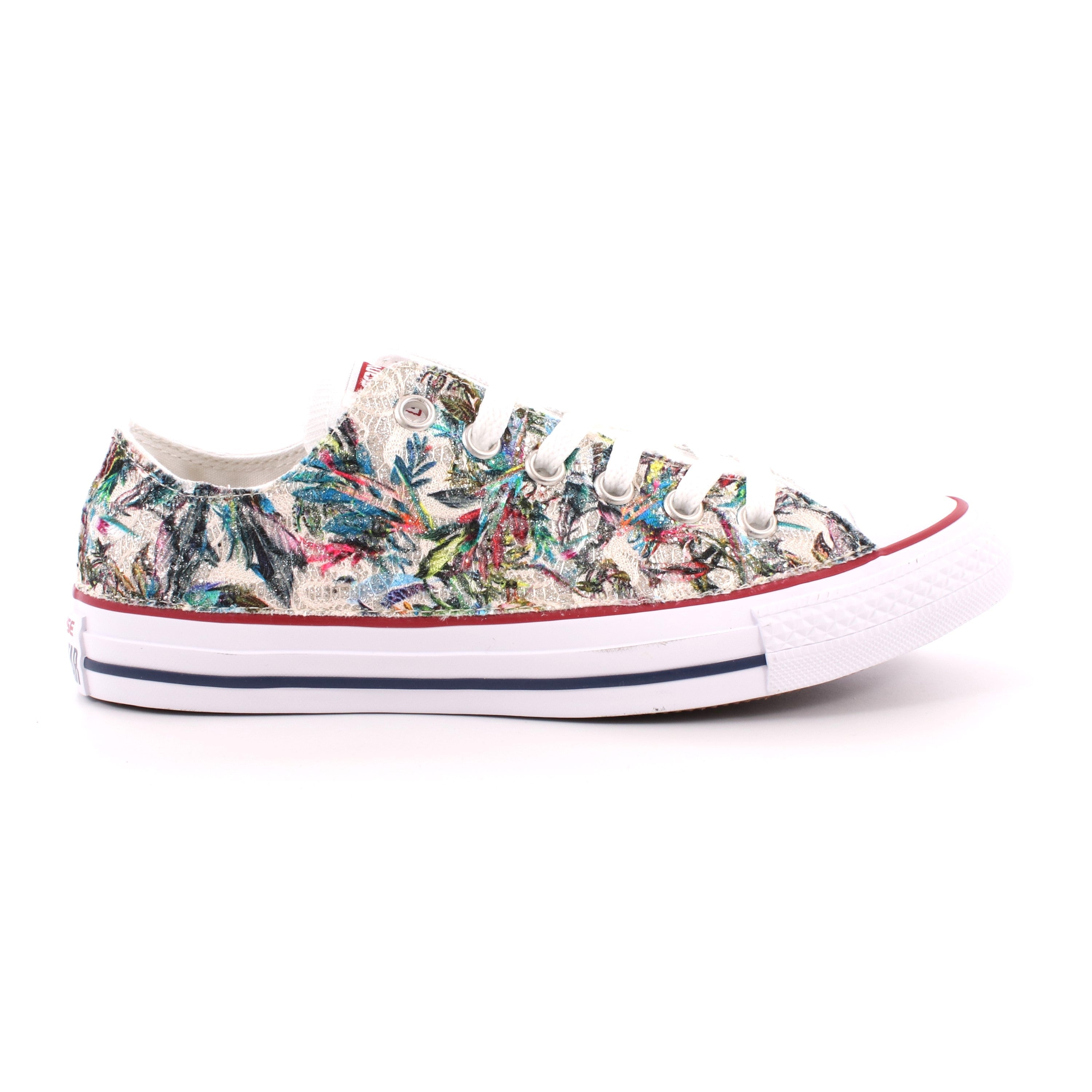CHUCK TAYLOR ALL STAR GLITTER FLOWER OX BLUE LACE