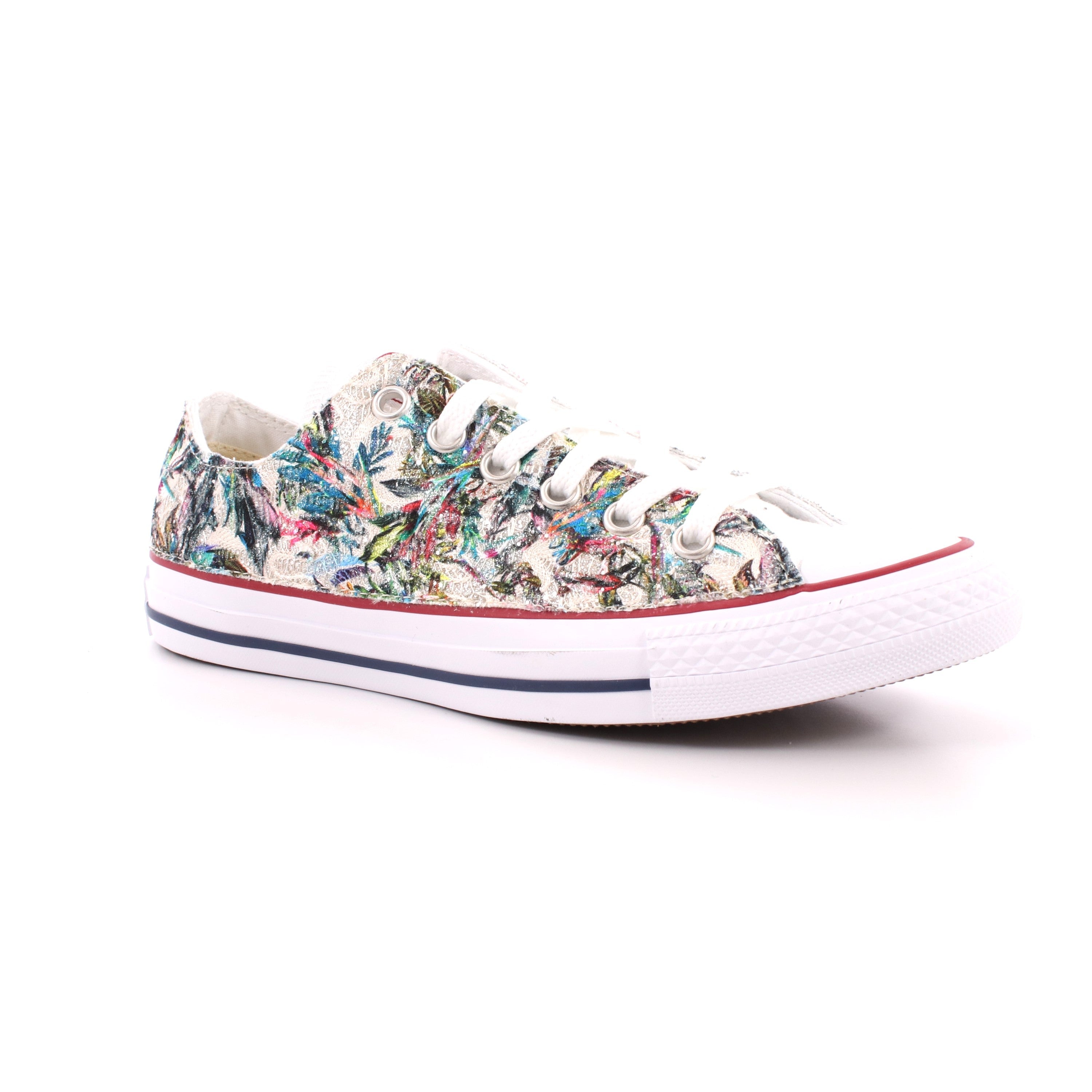CHUCK TAYLOR ALL STAR GLITTER FLOWER OX BLUE LACE
