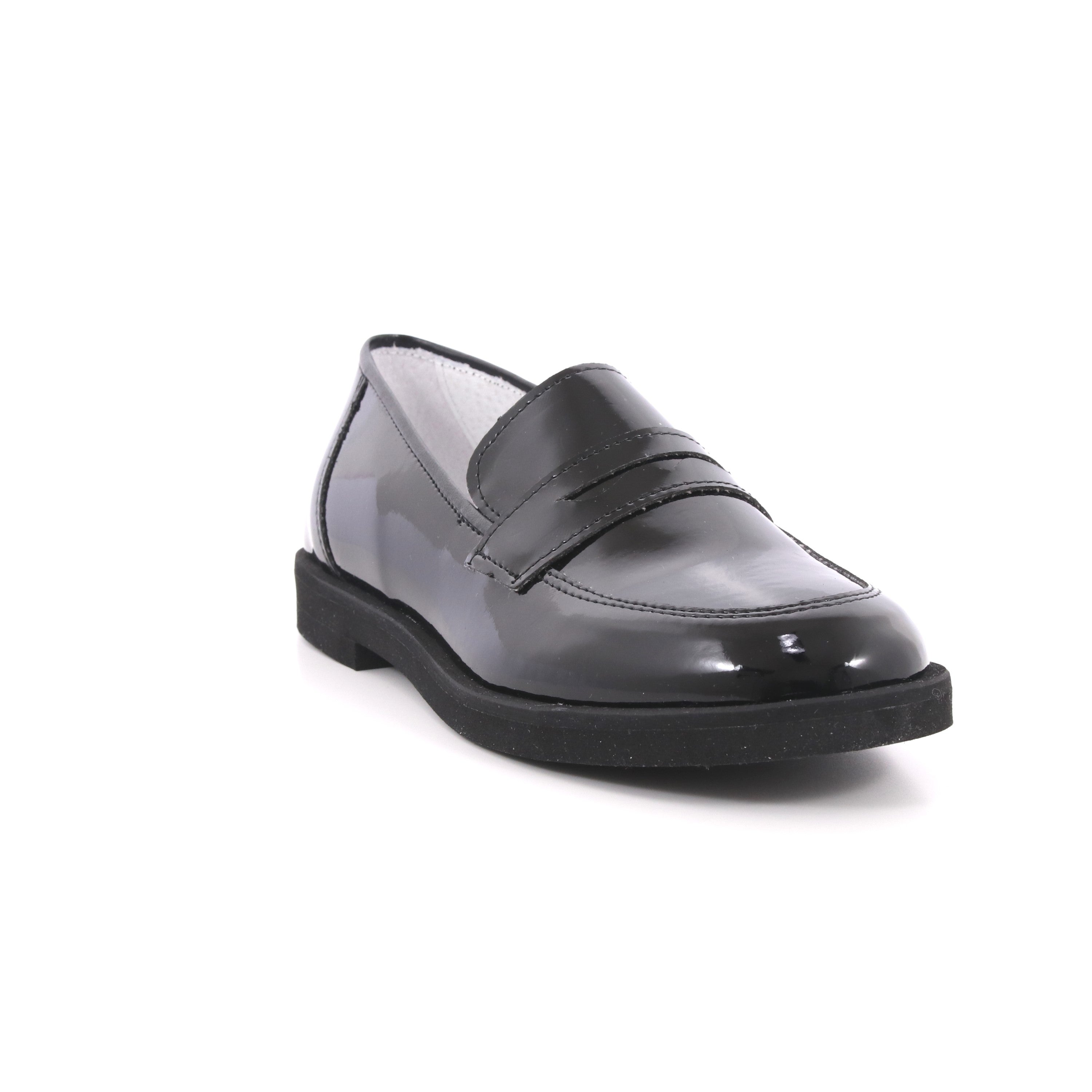 MOCASSINO NERO VERNICE