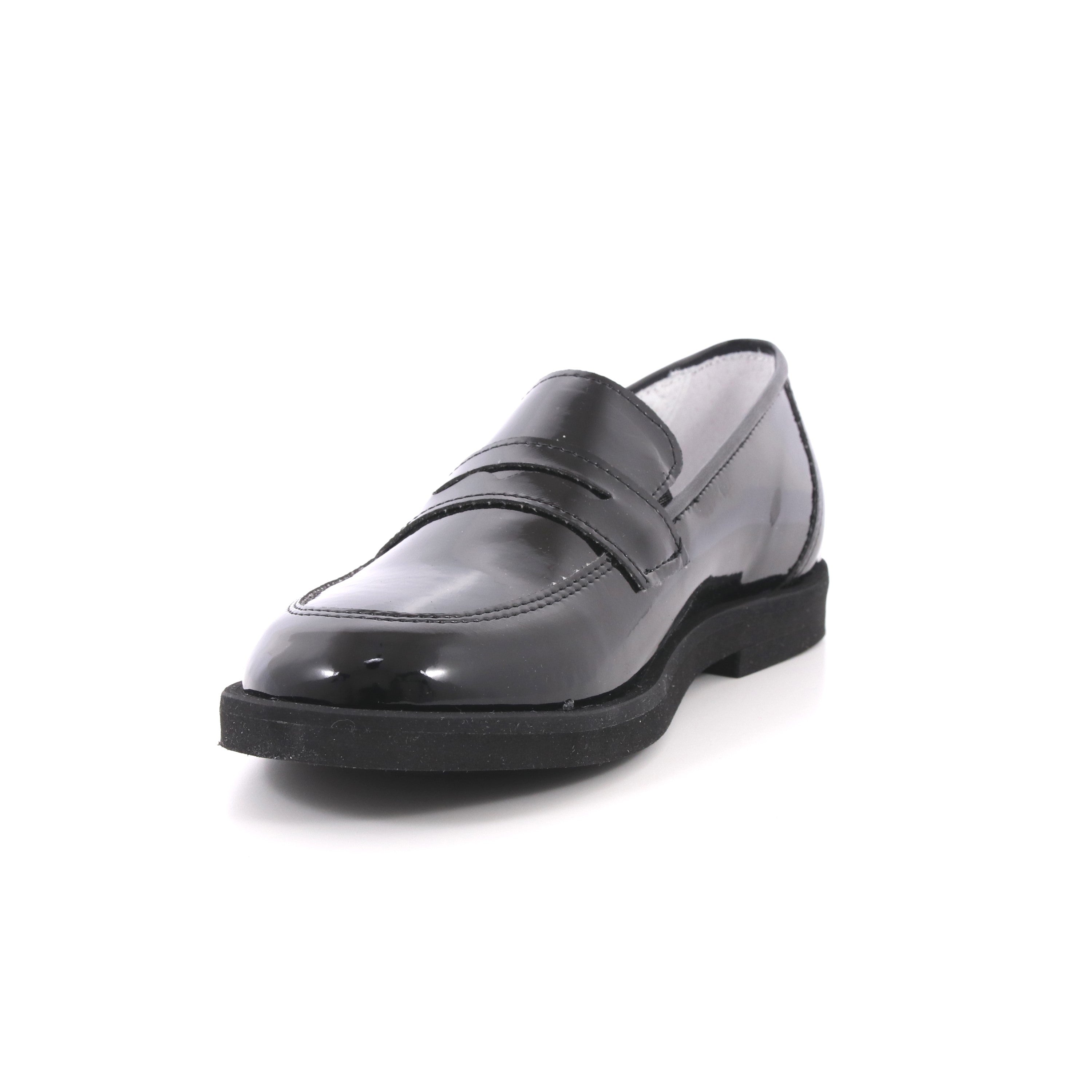 MOCASSINO NERO VERNICE