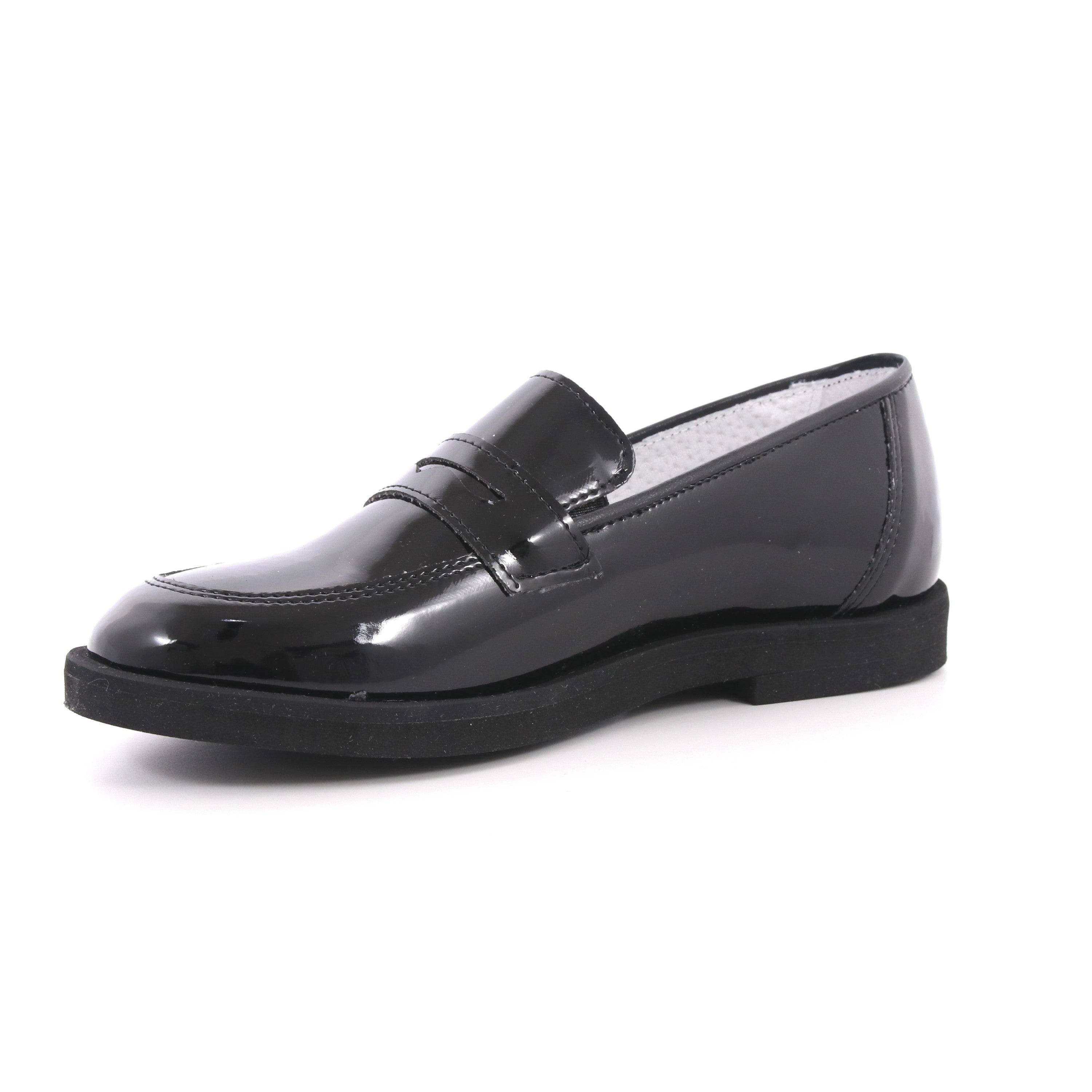 MOCASSINO NERO VERNICE