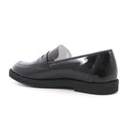 MOCASSINO NERO VERNICE