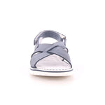 SANDALO VELCRO MASCHIO SBIANCATO BLU