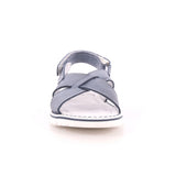 SANDALO VELCRO MASCHIO SBIANCATO BLU