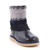 STIVALE FEMMINA BLU VERNICE