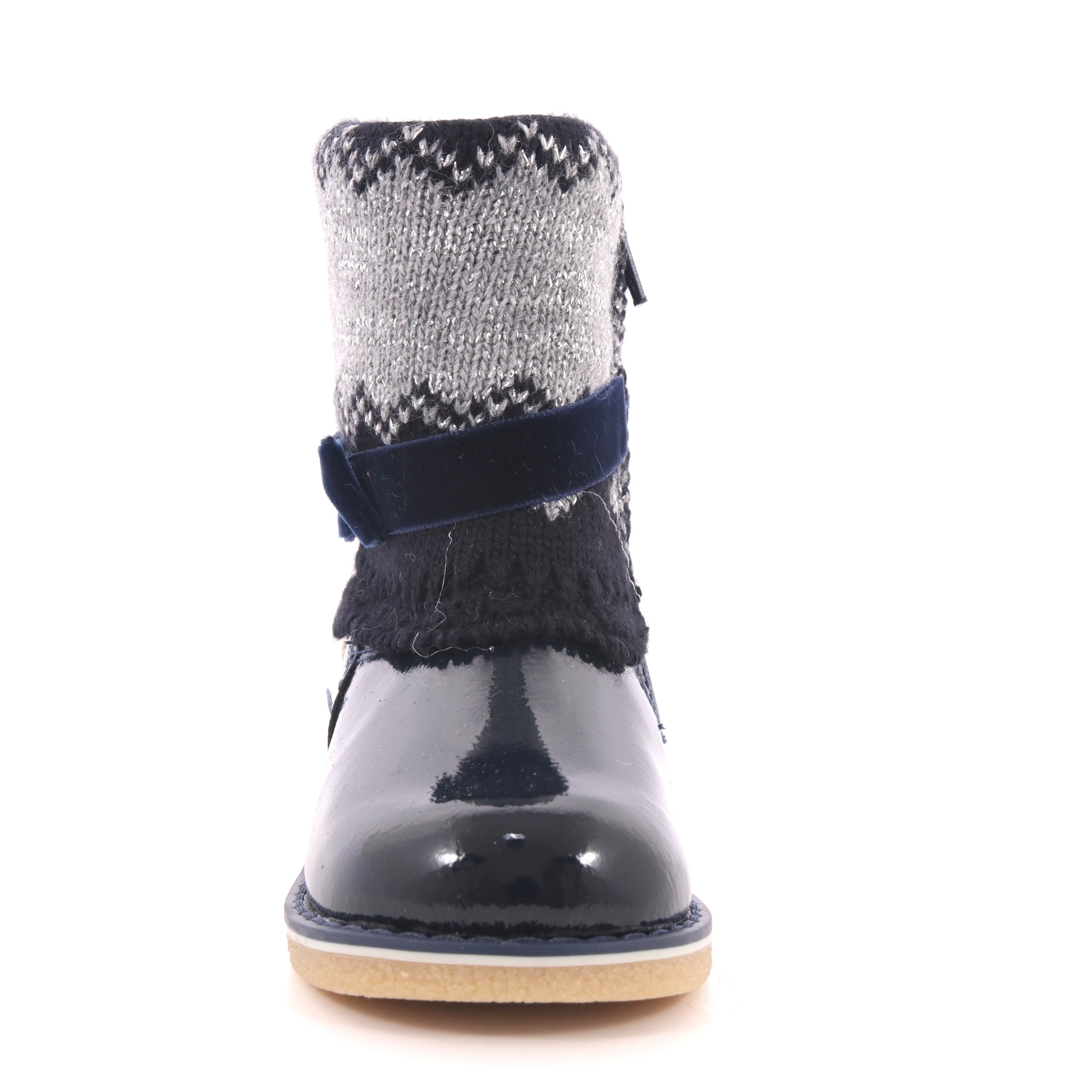 STIVALE FEMMINA BLU VERNICE