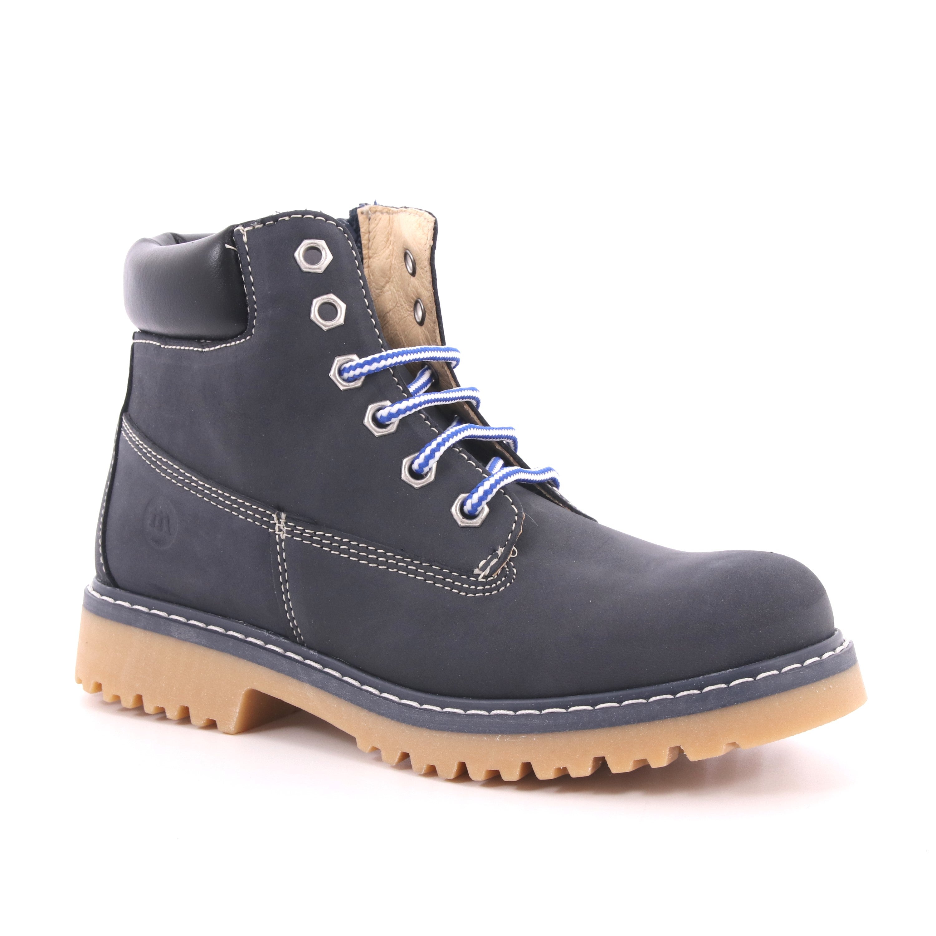 TRONC.LACCI UNISEX BLU FO PELLE