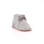 SCARPETTE IN PELLE INGLESINA GRIGIO