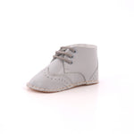 SCARPETTE IN PELLE INGLESINA GRIGIO