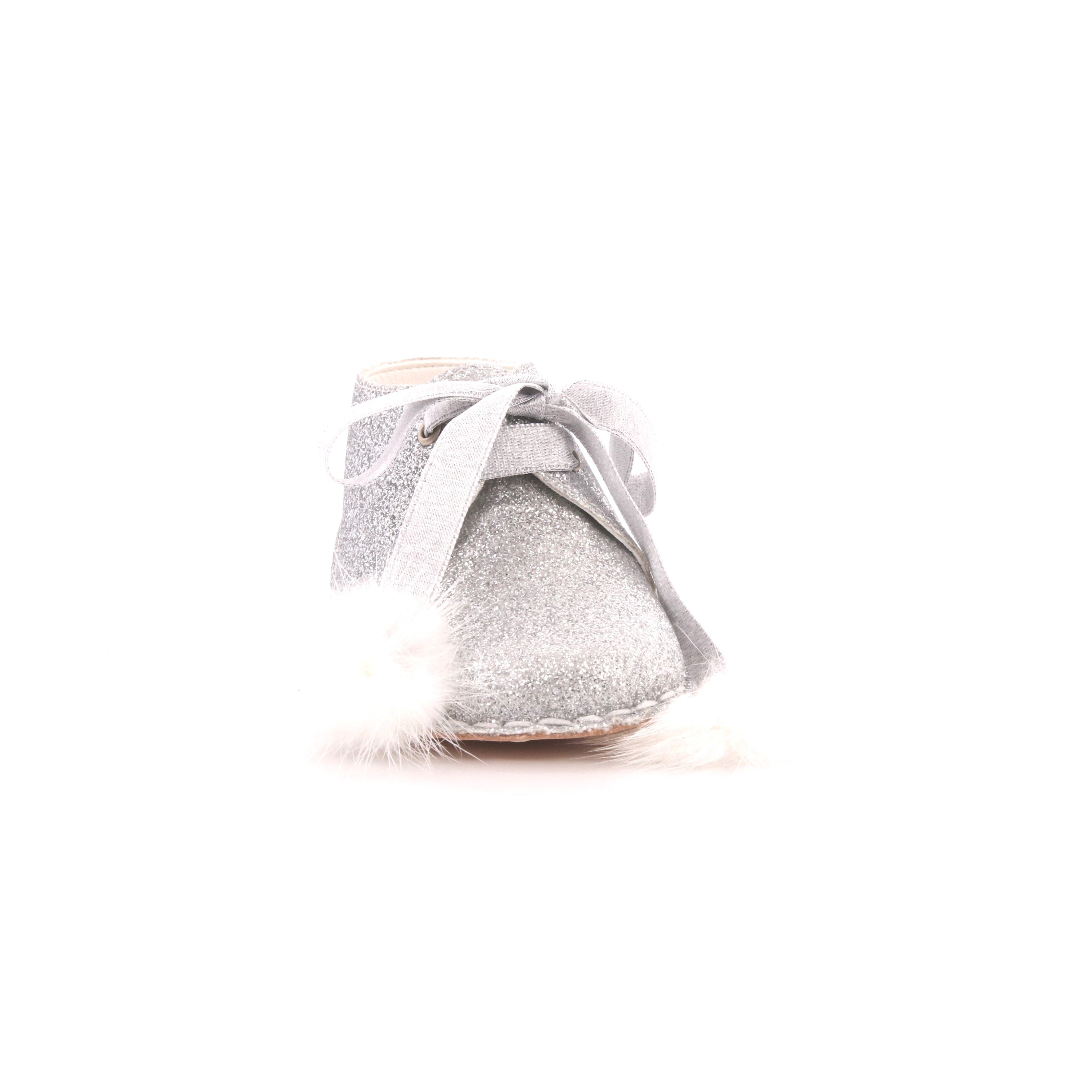 SCARPETTE IN PELLE ARGENTO