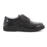 SCARPA ALLACCIATA VERNICE NERO