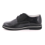 SCARPA ALLACCIATA VERNICE NERO