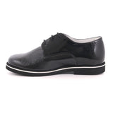 SCARPA ALLACCIATA VERNICE NERO