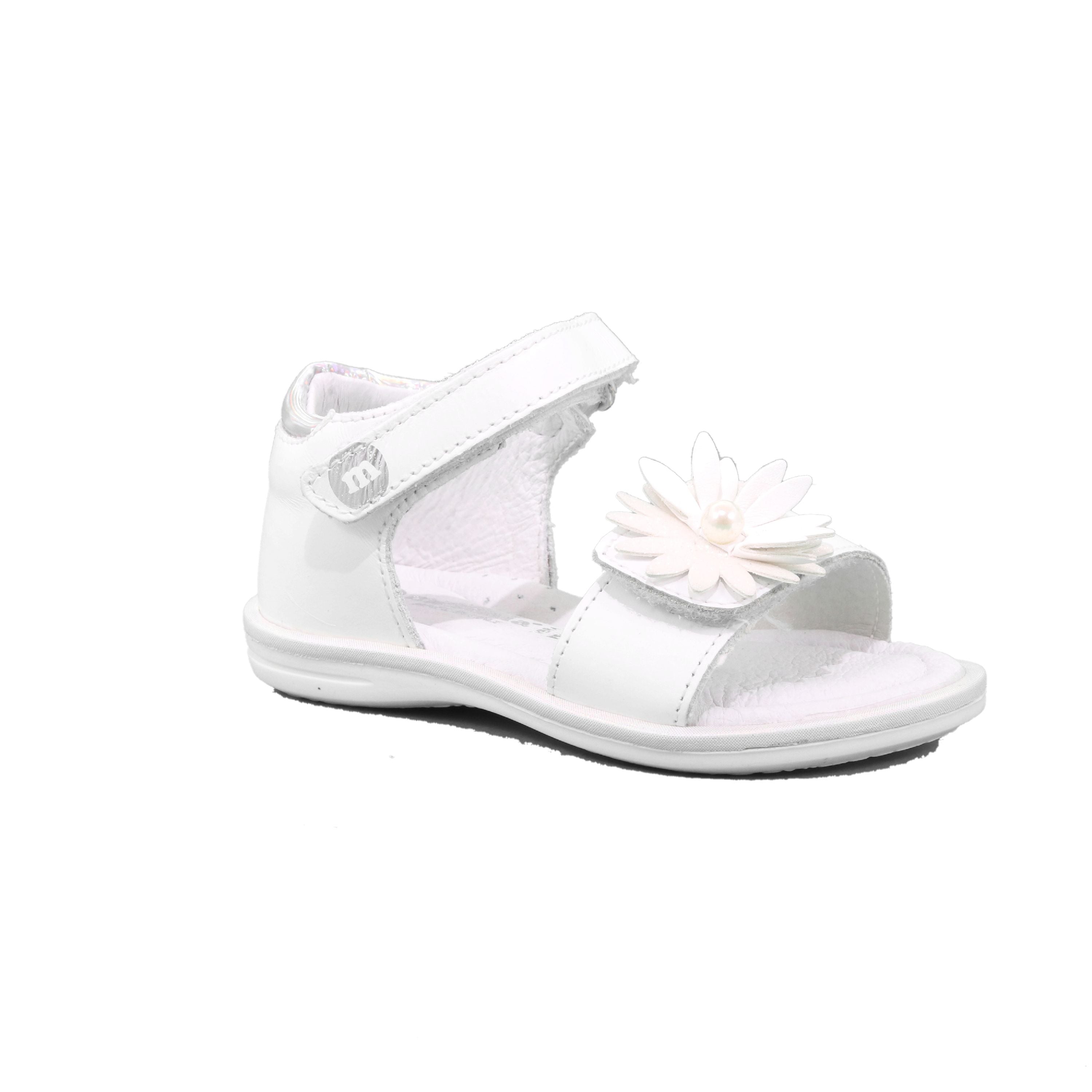 SANDALO VELCRO FEMMINA BIANCO
