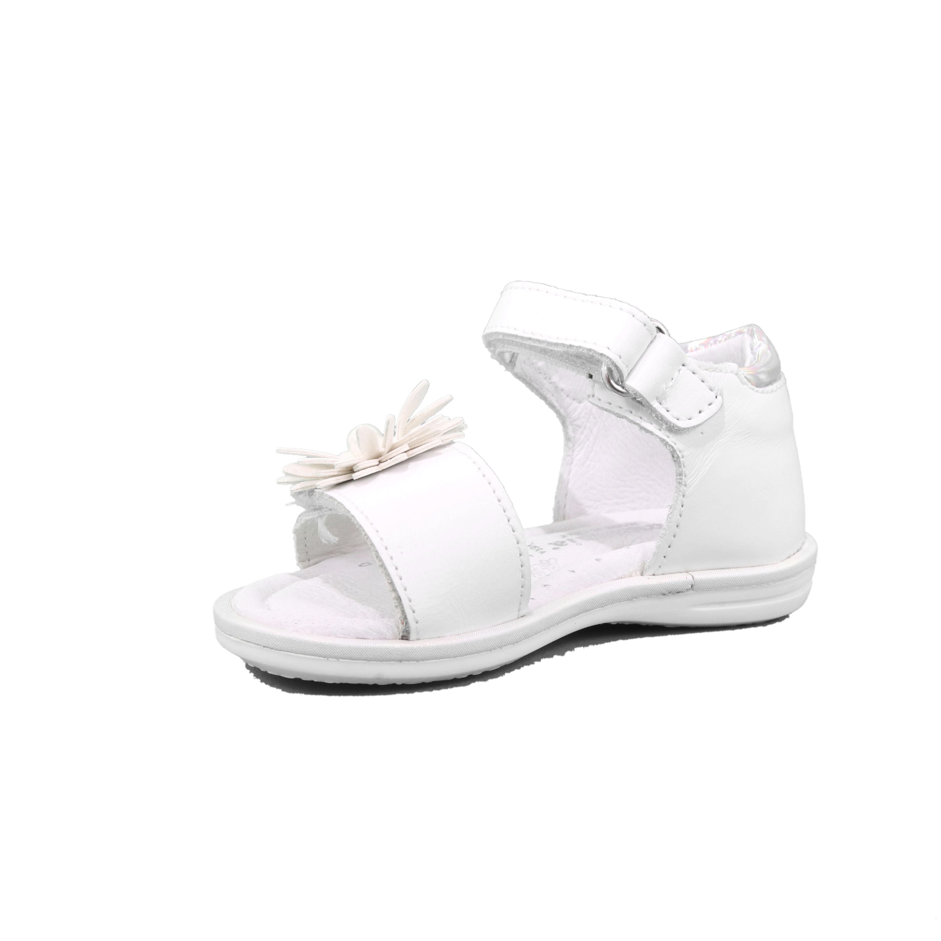 SANDALO VELCRO FEMMINA BIANCO