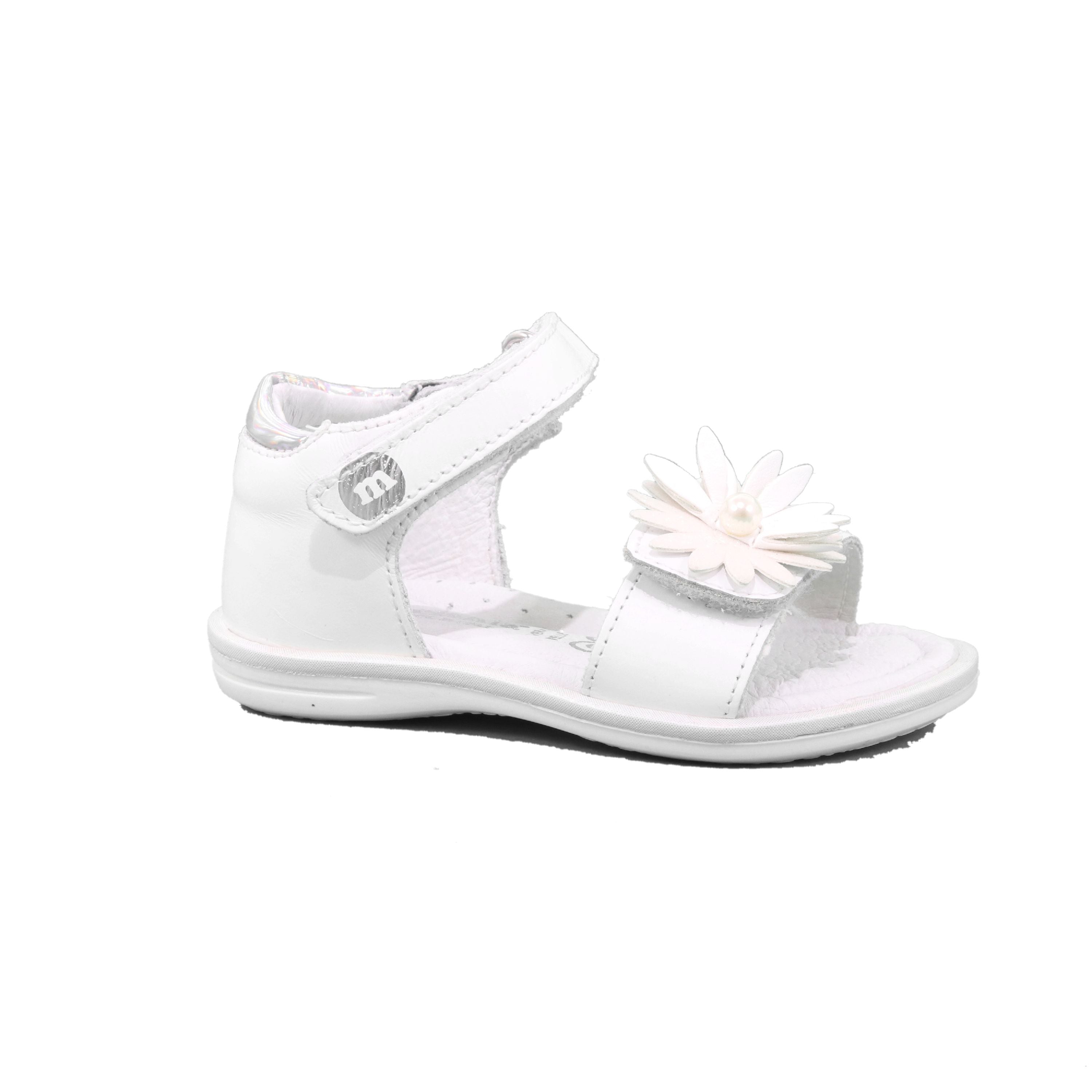SANDALO VELCRO FEMMINA BIANCO