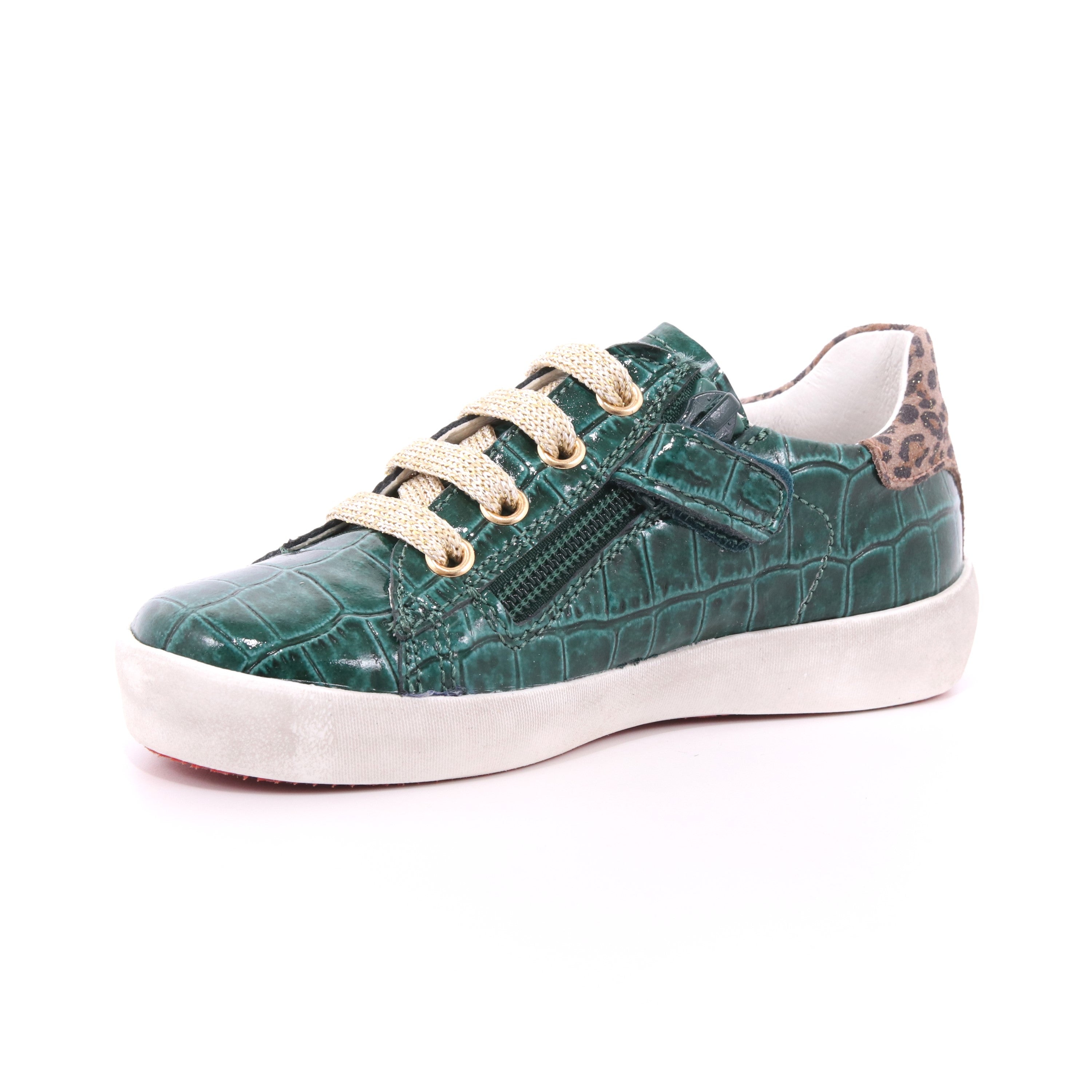 NATURINO ANNIE ZIP VERDONE-PLATINO