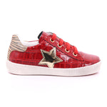 NATURINO ANNIE ZIP ROSSO-PLATINO