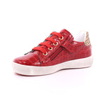 NATURINO ANNIE ZIP ROSSO-PLATINO