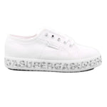 2730 KIDS LETTERING PRINTED PL AC4 WHITE-SILVER